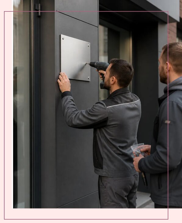 Изготовление рекламных табличек под ключ для бизнеса в Нижневартовске