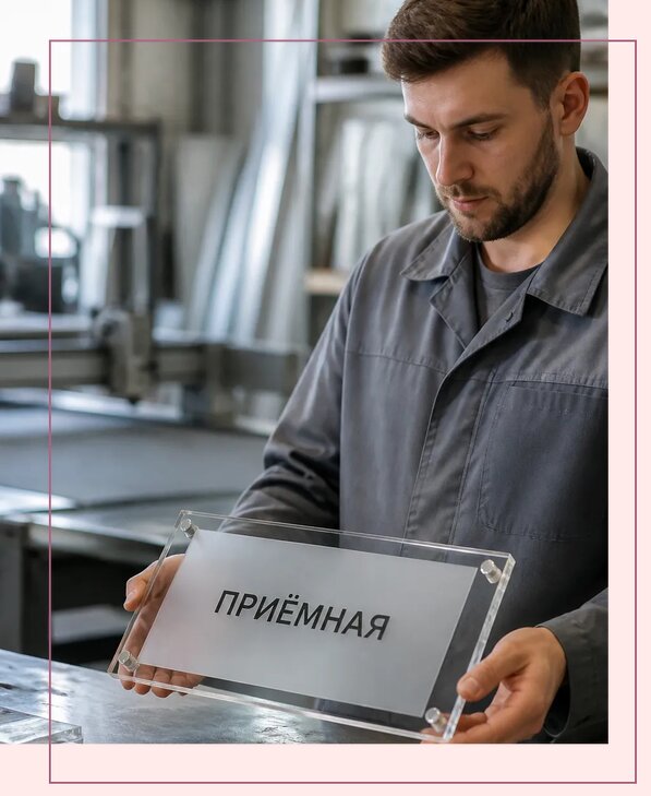 Таблички из оргстекла на заказ в Нижневартовске от 4040 р. | Аванза-Нжт