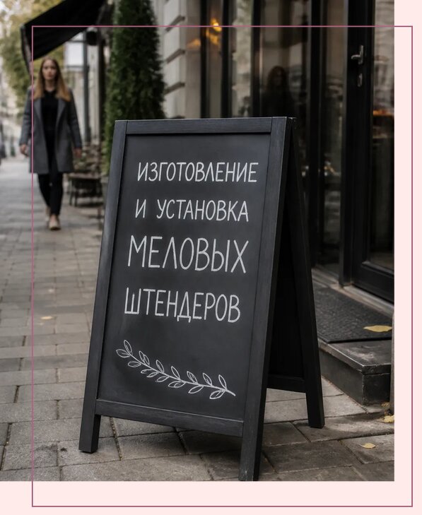 Меловые штендеры в Нижневартовске по цене от 6734 р. | Аванза-Нжт